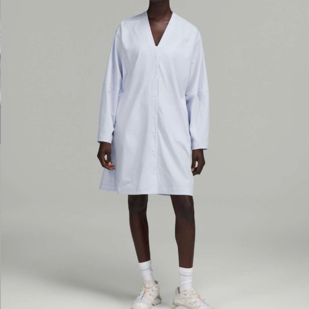 Lululemon Woven Air Button Front Dress
